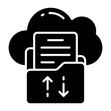 Vector design of cloud folder