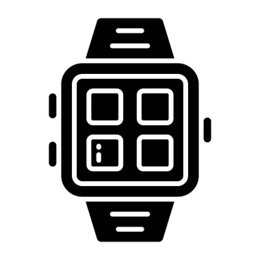 smartwatch 'in katı tasarım simgesi