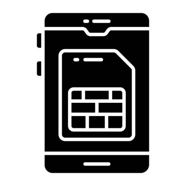 Mobil simülasyonun yaratıcı tasarım simgesi