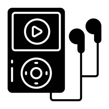 Vector design of mp3 player