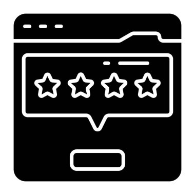 Web geribildirim simgesi, düzenlenebilir vektör