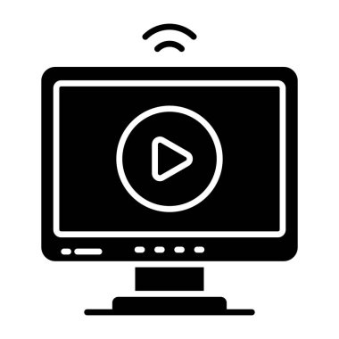 Çevrimiçi video için bir simge tasarımı