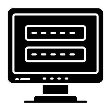 Sistem parolasının modern tasarım simgesi