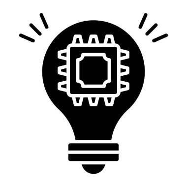 Akıllı fikrin eşsiz bir tasarım simgesi