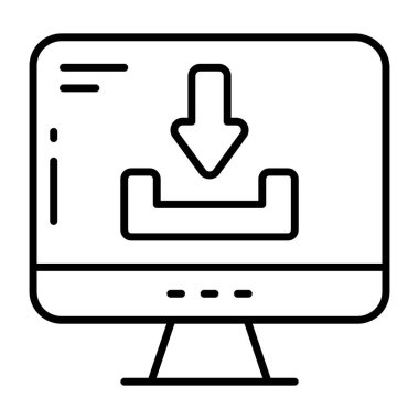 Sistem indirmenin yaratıcı tasarım simgesi