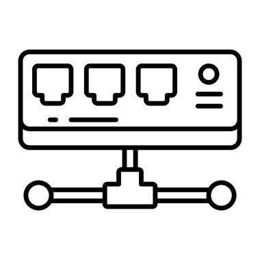 Ethernet portlarının mükemmel tasarım simgesi