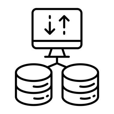 Veritabanı aktarımının güzel bir tasarım simgesi