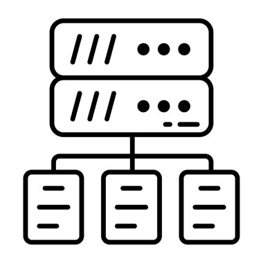 Sunucu ağının bir simge tasarımı