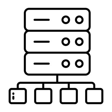 Sunucu ağının bir simge tasarımı