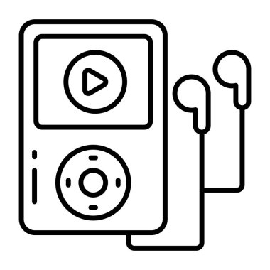 Vector design of mp3 player