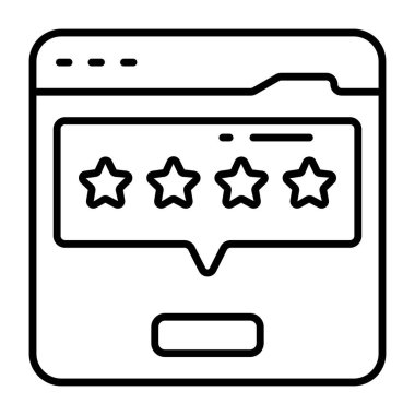 Web geribildirim simgesi, düzenlenebilir vektör