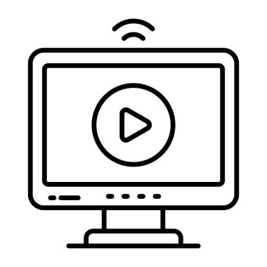 Çevrimiçi video için bir simge tasarımı