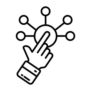 Parmak vuruşunun son moda vektör tasarımı