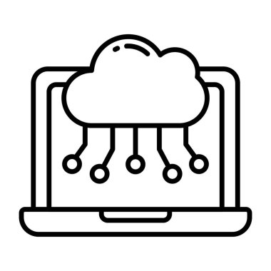 Bulut ağının en iyi indirme simgesi