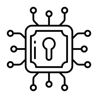 Ağ güvenliğinin eşsiz bir tasarım simgesi