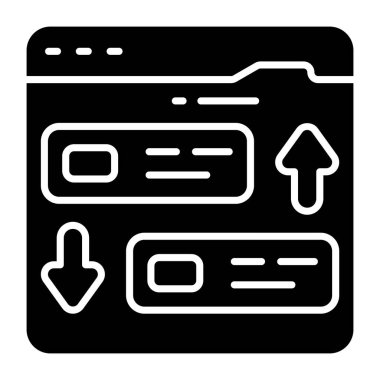 Web sitesi aktarımının düzenlenebilir tasarım simgesi