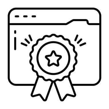 Vector design of awarded website