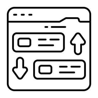 Web sitesi aktarımının düzenlenebilir tasarım simgesi