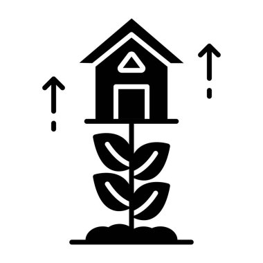 Ev büyümesinin premium tasarım simgesi