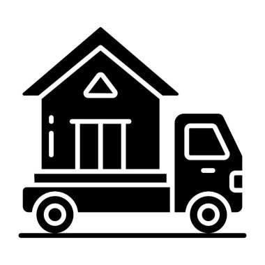 Eve taşınmanın modern tasarım simgesi