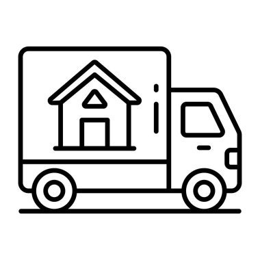 Eve taşınmanın modern tasarım simgesi