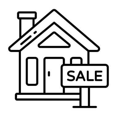 Satılık evlerin kaliteli indirme simgesi