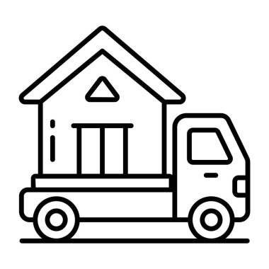 Eve taşınmanın modern tasarım simgesi