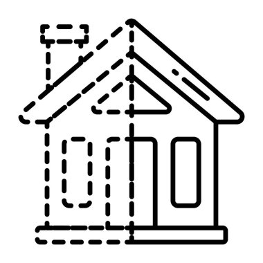 Ev çiziminin mükemmel tasarım simgesi