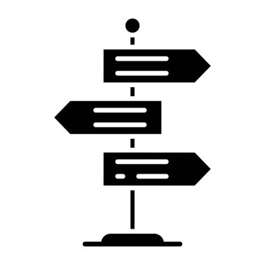 Modern design icon of roadboard