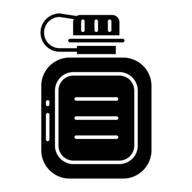 Su şişesinin mükemmel tasarım simgesi