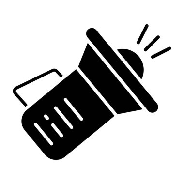 Megafonun yaratıcı tasarım ikonu