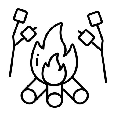 Kızarmış şekerlemelerin mükemmel tasarım simgesi