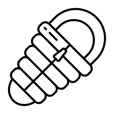 Uyku tulumunun son moda vektör tasarımı