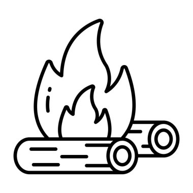 Perfect design icon of fireplace