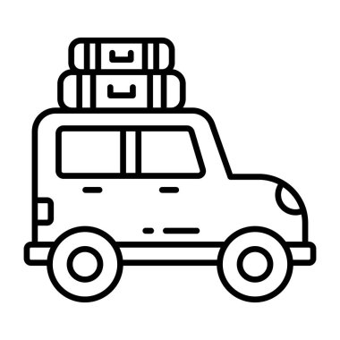 Yol gezisinin premimium indirme simgesi