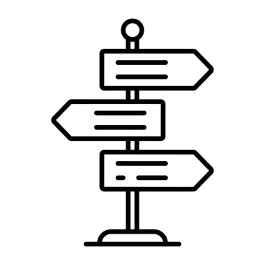 Modern design icon of roadboard