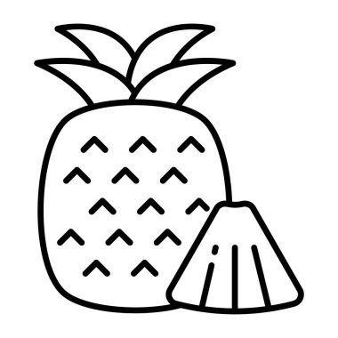 Ananasın güzel bir tasarım simgesi