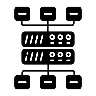 Sunucu ağının bir simge tasarımı