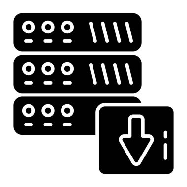 Sunucu indirmenin bir simge tasarımı