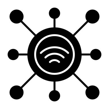 Wi-Fi ağının modern tasarım simgesi