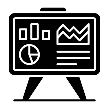 İş sunumunun premimium indirme simgesi
