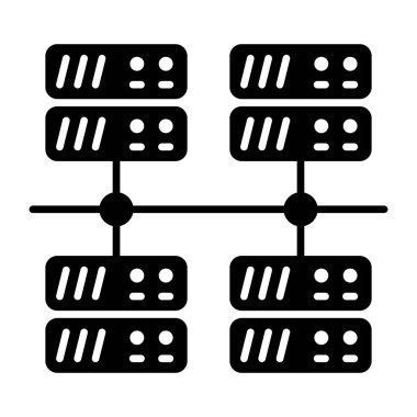 Veri tabanının modern tasarım simgesi