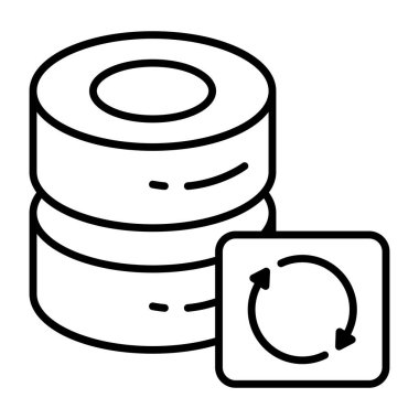 Sunucu güncellemesinin trend vektör tasarımı