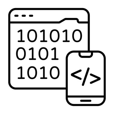 İkili kodların bir simge tasarımı