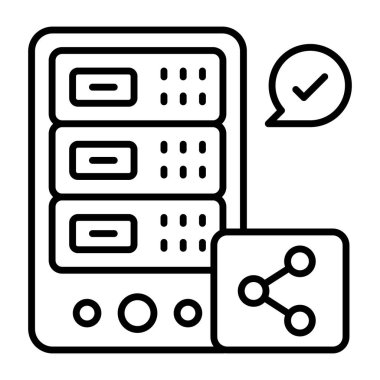 Paylaşım sunucusunun bir simge tasarımı