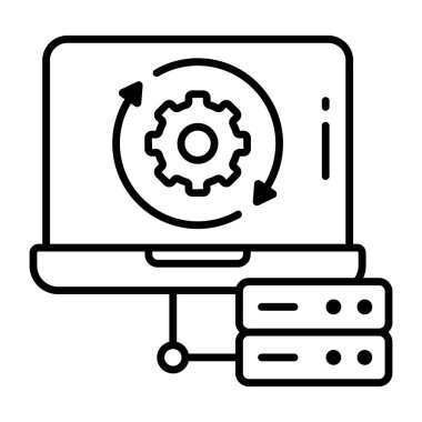Sistem güncellemesinin trend vektör tasarımı