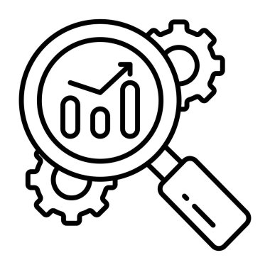 Veri analizinin modern tasarım simgesi