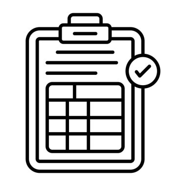 Hesap tablosunun mükemmel tasarım simgesi