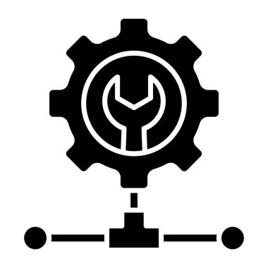 Ağ ayarı simgesi renkli arkaplanda izole edildi