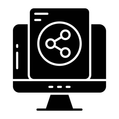 Paylaşım dosyasının düzenlenebilir tasarım simgesi